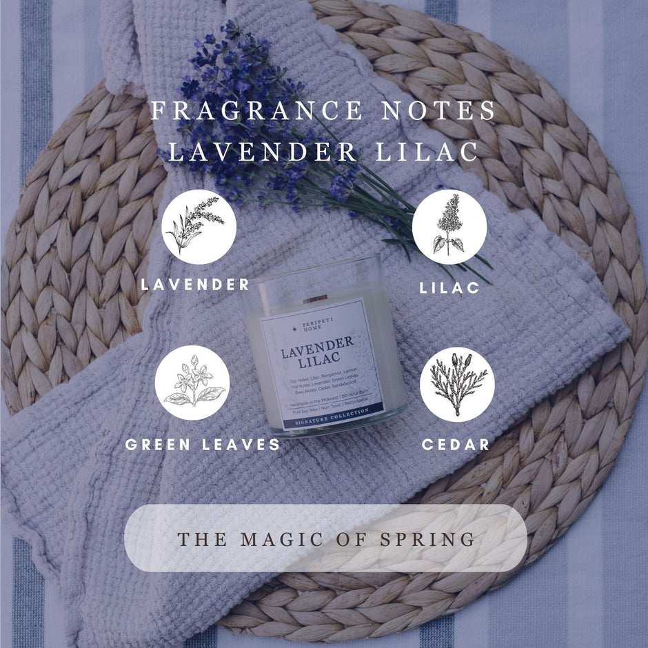 Lavender Lilac Candle, Wax Melt, Diffuser & Room Spray