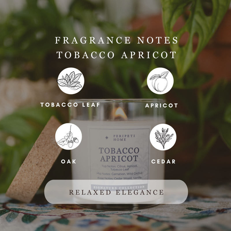 Tobacco Apricot Candle, Wax Melt, Diffuser & Room Spray-zoom-