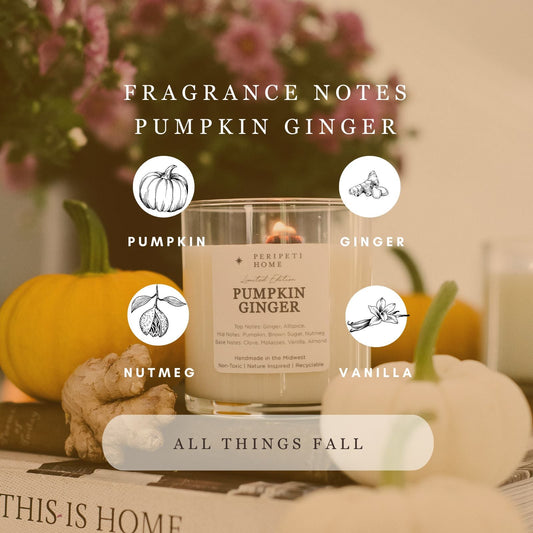 Pumpkin Ginger Candle, Wax Melt, Diffuser & Room Spray