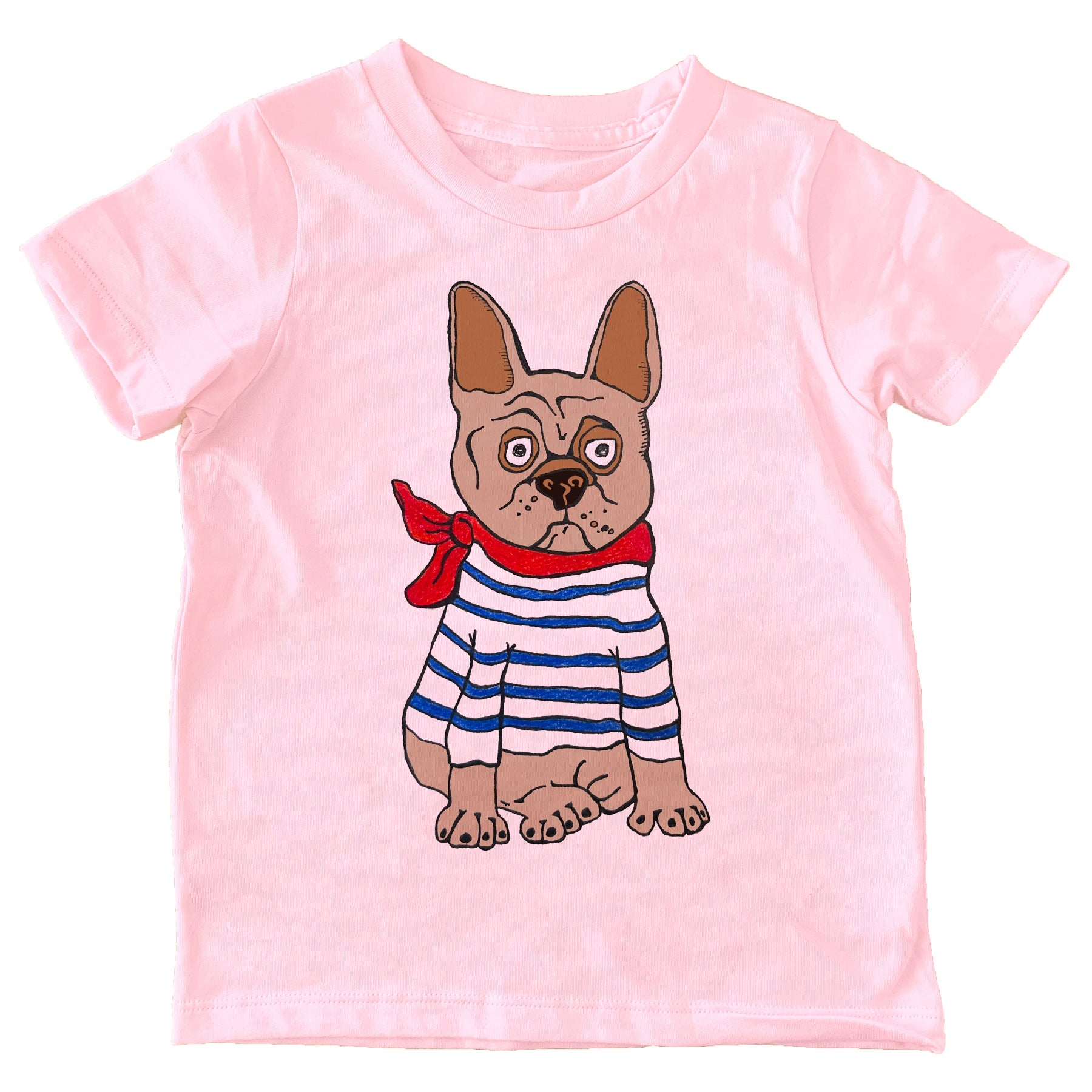 Frenchie Onesie & T-shirt – Pink-1