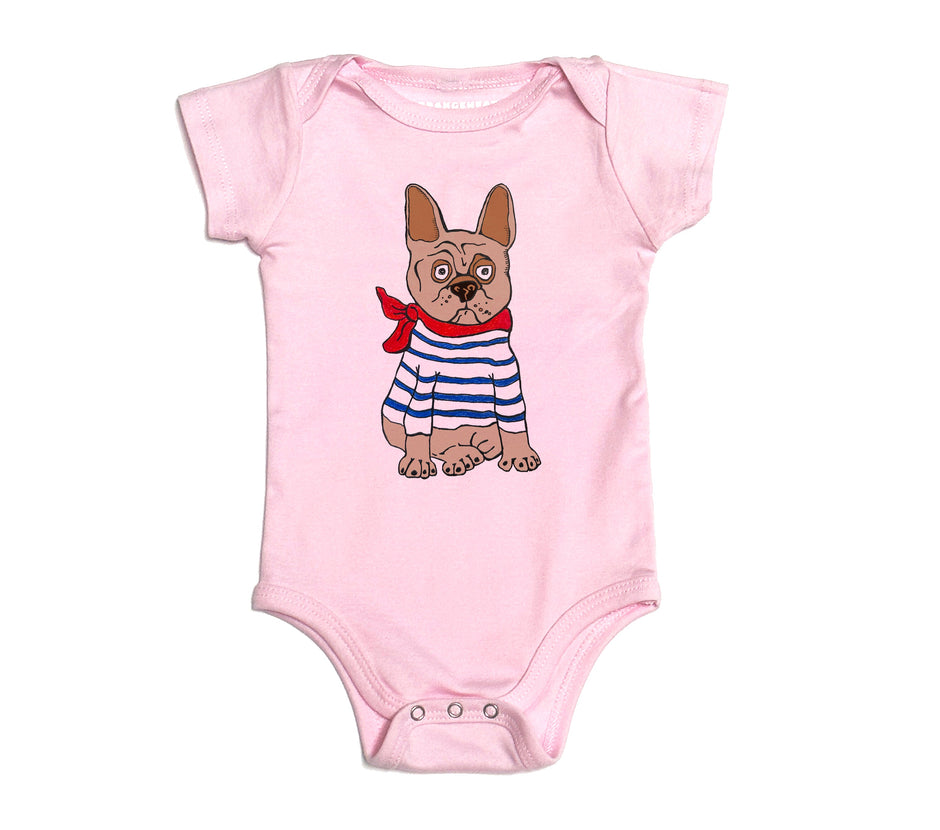 Frenchie Onesie & T-shirt – Pink