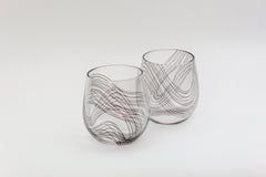 Frequency Black Stemless Wine Glass - Aware House