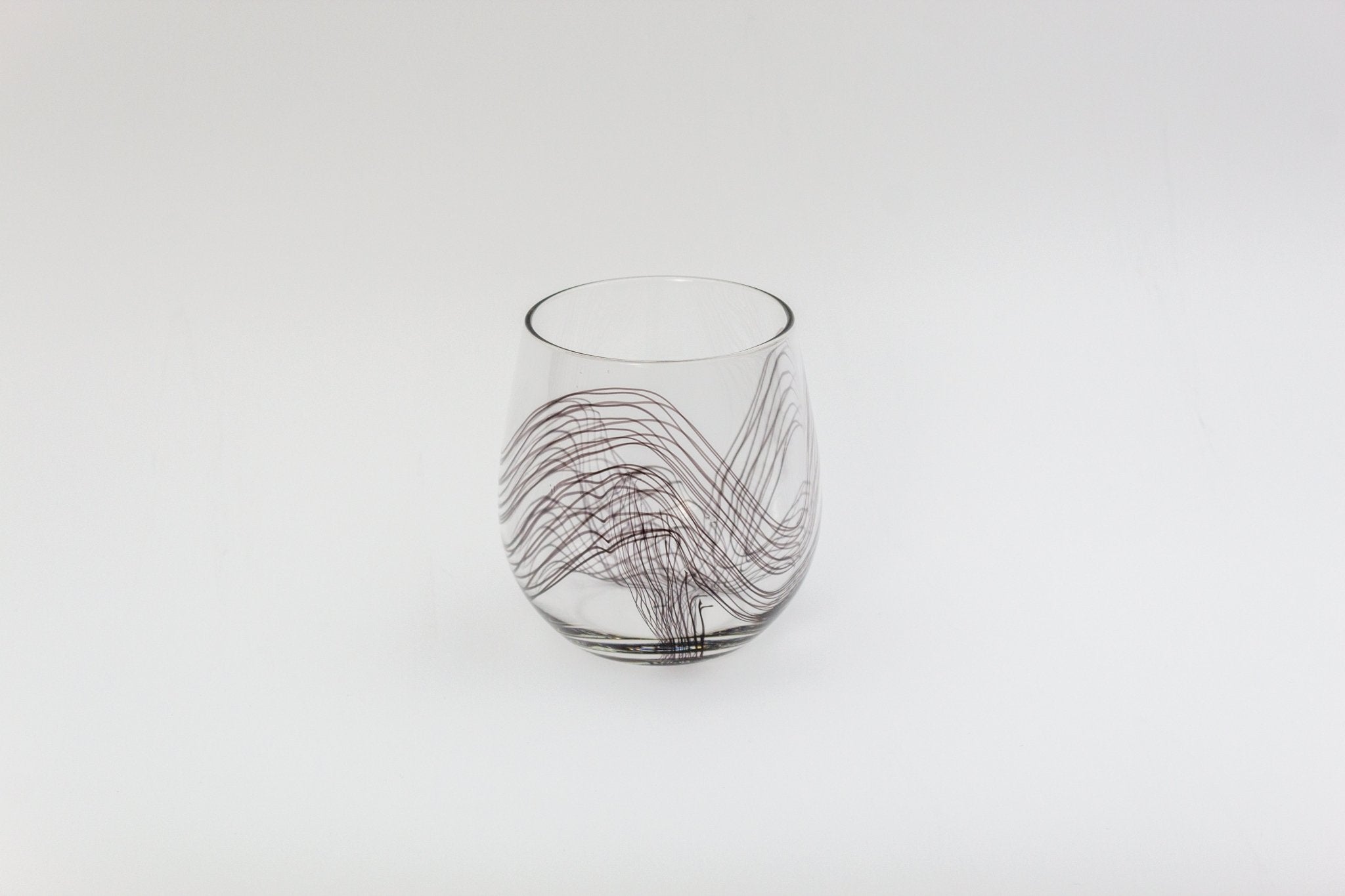 Frequency Black Stemless Wine Glass - Aware House