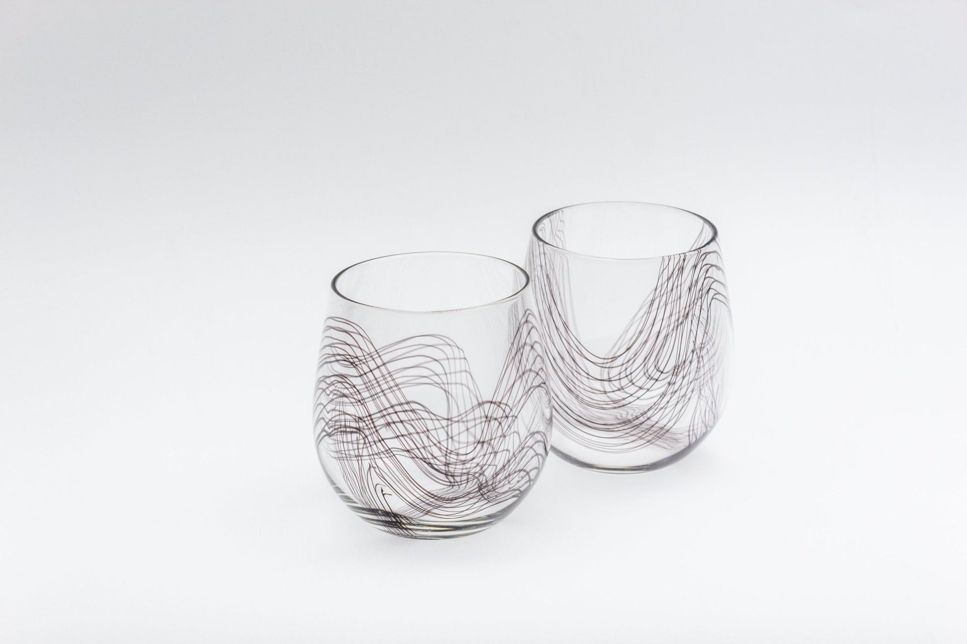Frequency Black Stemless Wine Glass - Aware House
