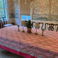 Nantucket Stripe Tablecloth in Holiday Pink
