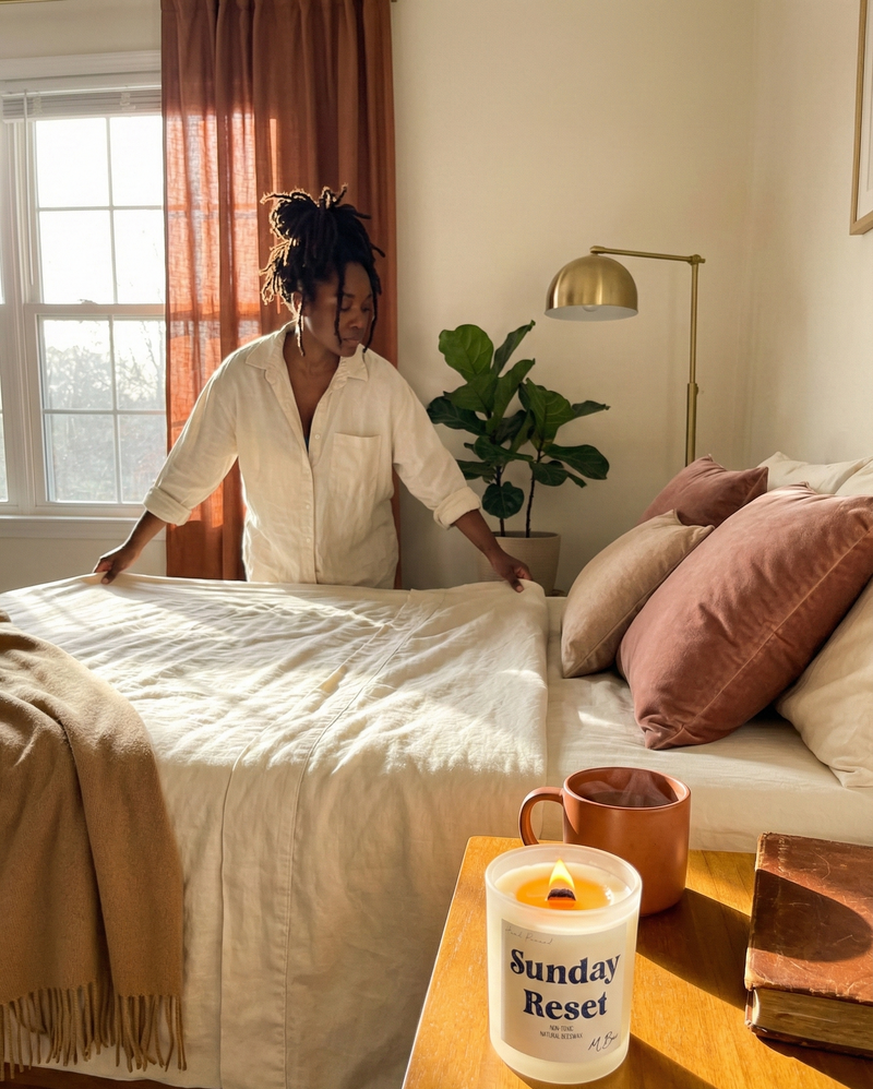 Sunday Reset Beeswax Candle-zoom-