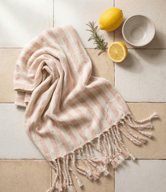Girit Salmon Cotton Linen Towel - Aware House - Eastern Woven - 