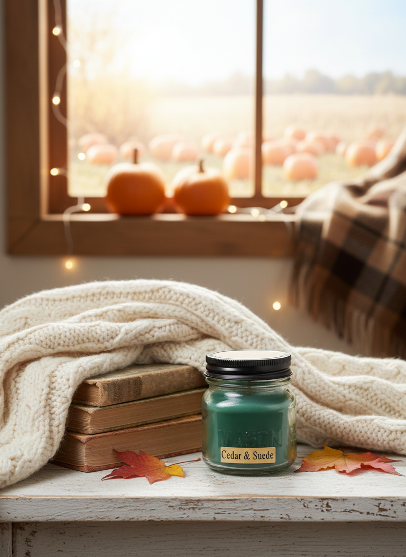 Cedar & Suede Candle | Half Pint