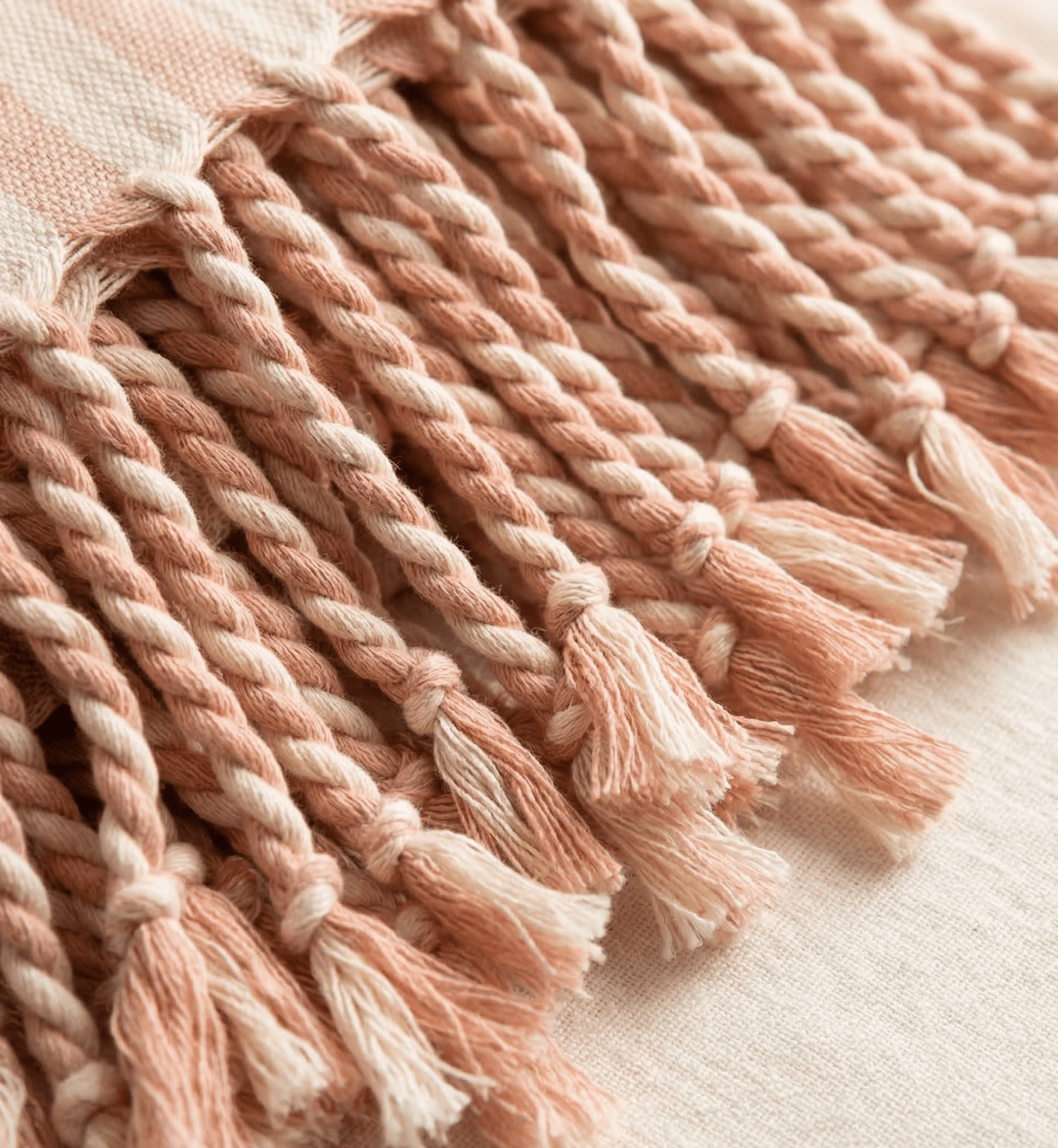 Girit Salmon Cotton Linen Towel - Aware House - Eastern Woven - 