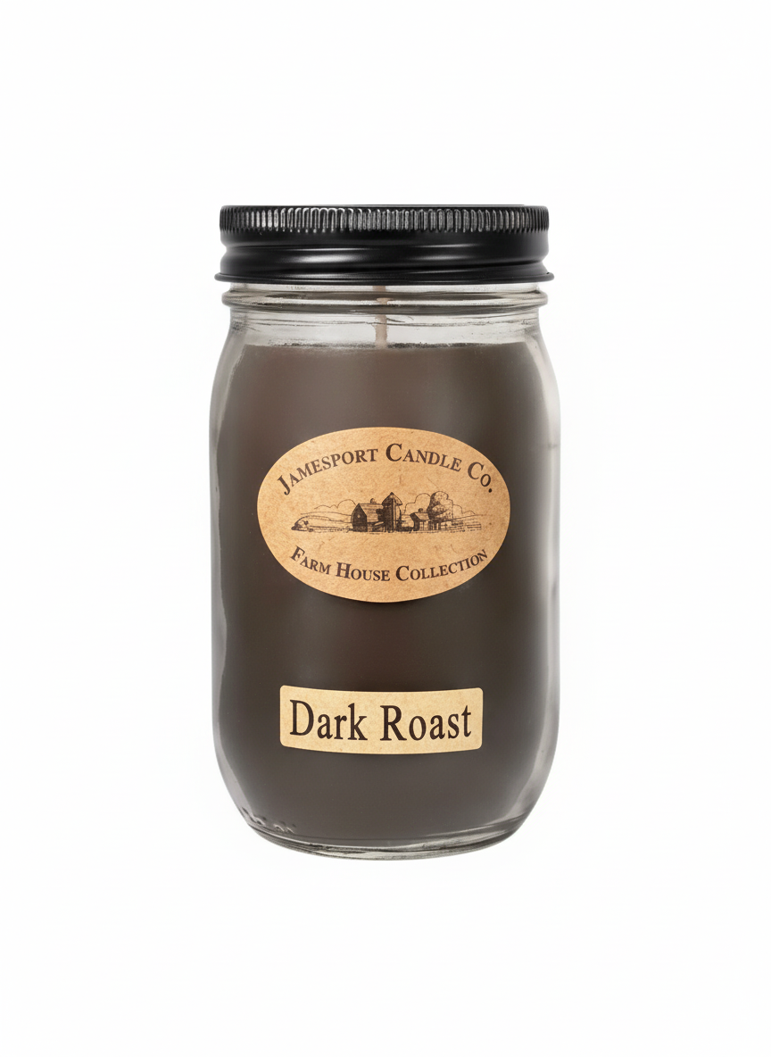 Dark Roast Coffee Candle | Fruit Jar-zoom-1