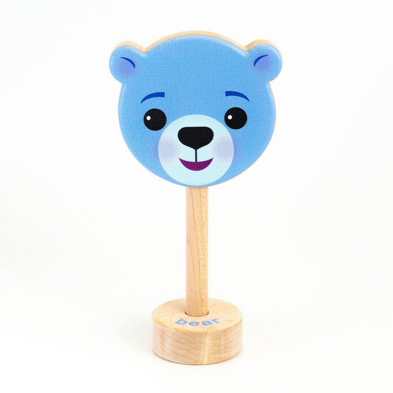 Grasp & Giggle Bear Rattle-zoom-