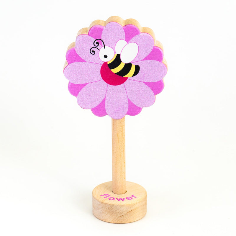 Grasp & Giggle Flower Rattle-zoom-