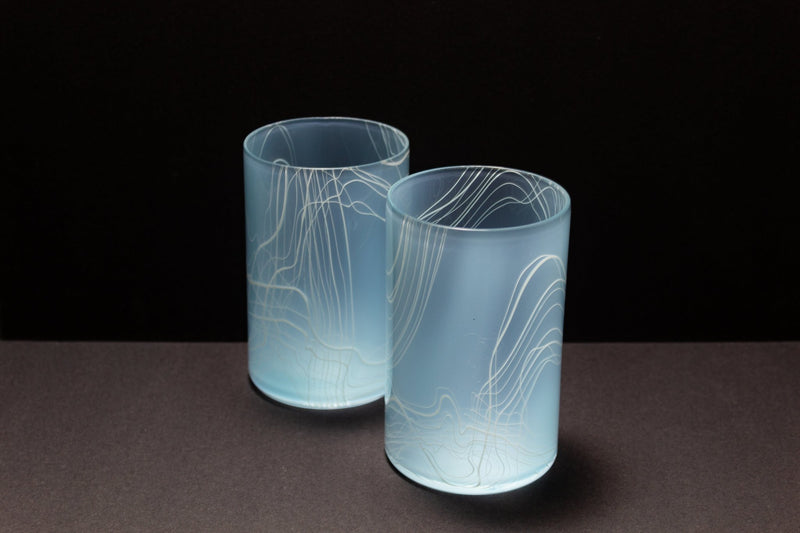 Glacial Blue Frequency 14 oz Glass-zoom-