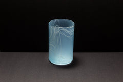 Glacial Blue Frequency 14 oz Glass - Aware House