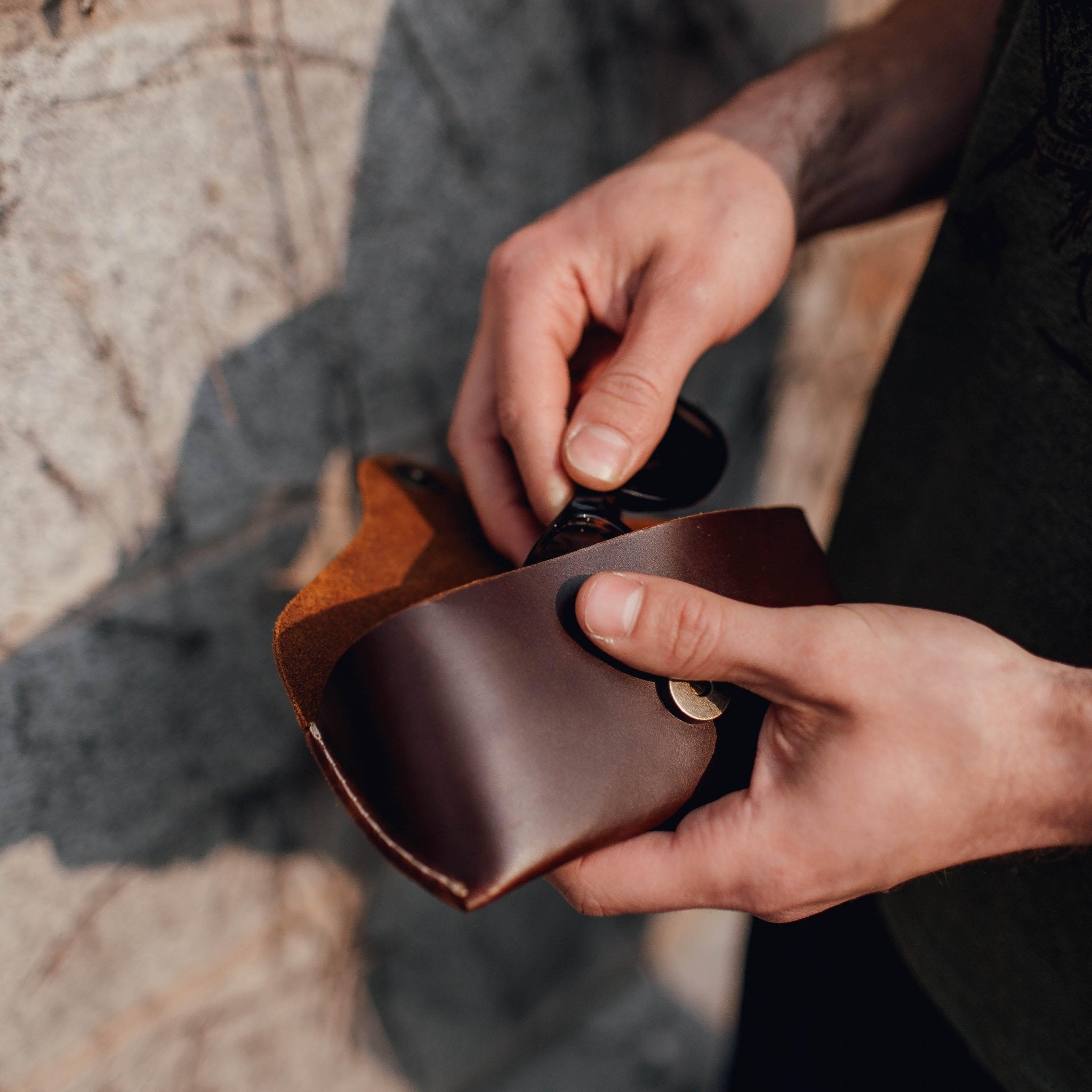 Leather Glasses Case | USA Made - Aware House