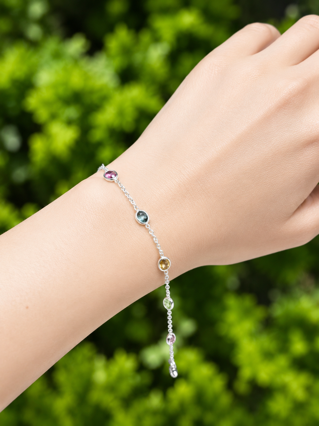 Golden Grove Multi-Stone Bracelet-1