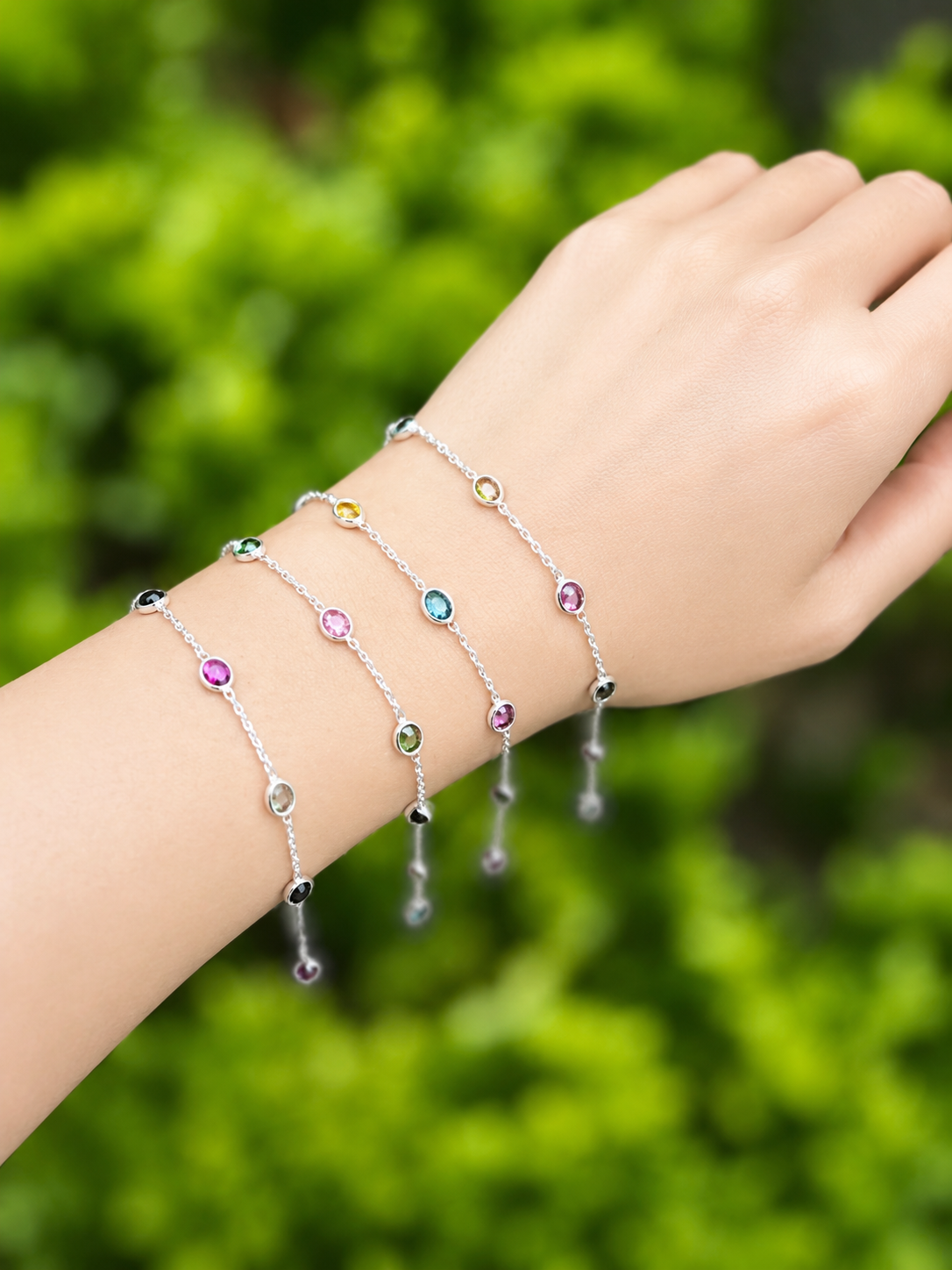 Golden Grove Multi-Stone Bracelet-3