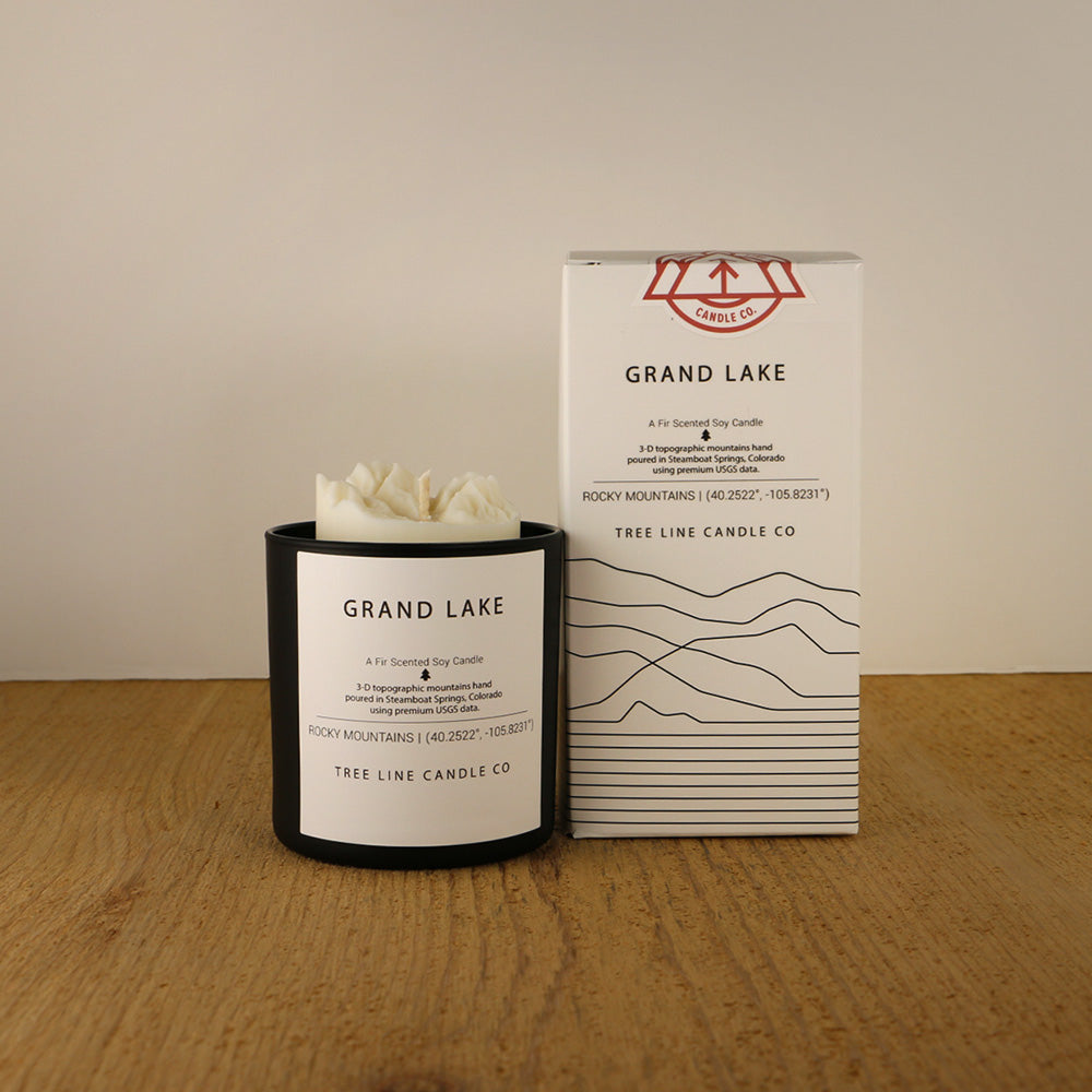 Grand Lake Candle | 3D Lake & Mountain Soy Candle-3