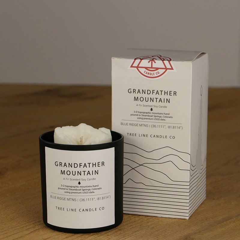 Grandfather Mountain Candle | Soy Candle with 3D Mountain Design-zoom-
