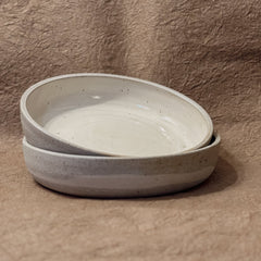 Handmade Marbled Ceramic Coupe Bowl | 9" Stoneware Salad & Pasta Bowl - Aware House - Olivia Snow Ceramics - 