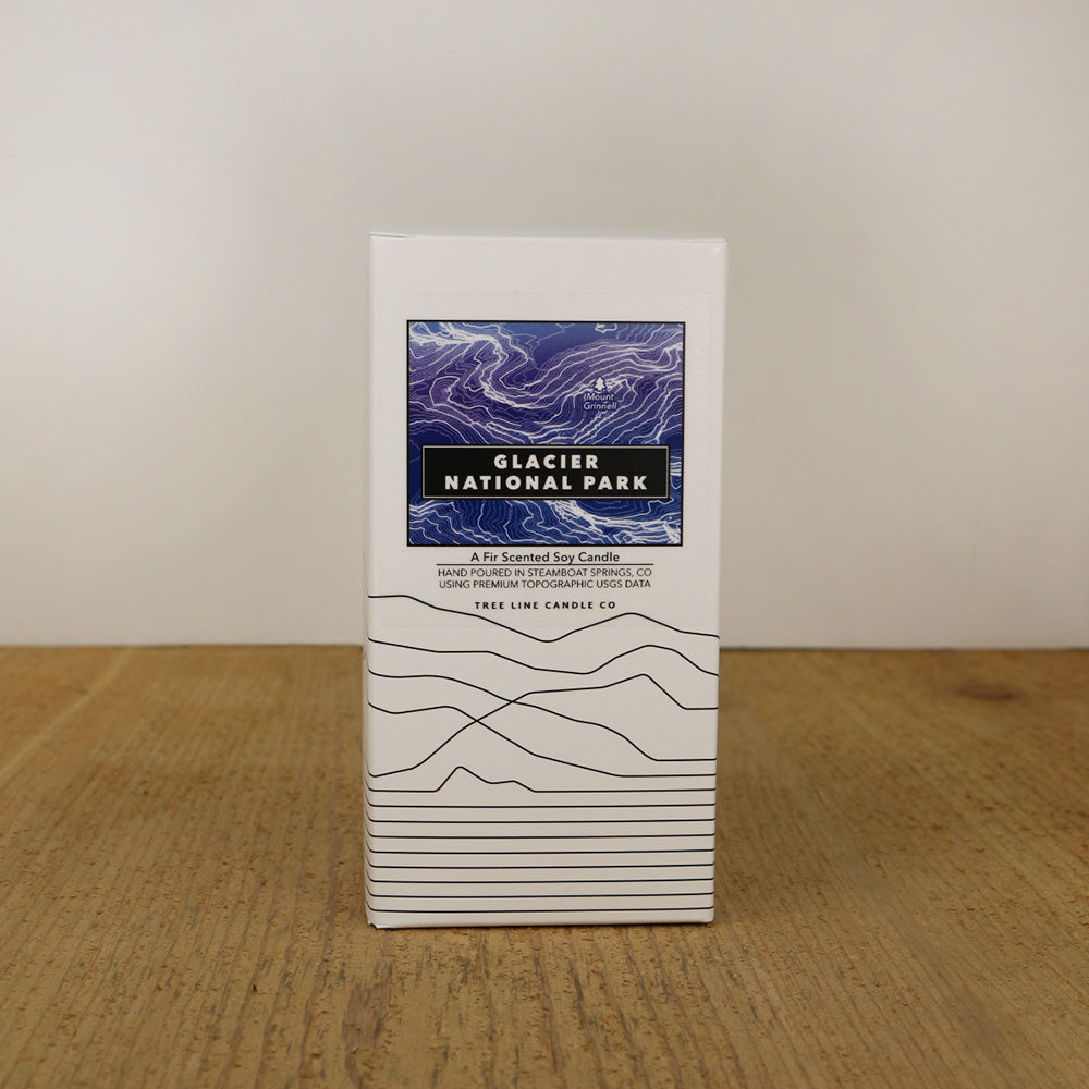 Glacier National Park Candle | 3D Mount Grinnell Soy Candle-zoom-4