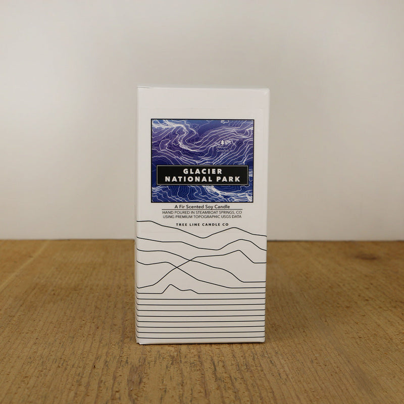 Glacier National Park Candle | 3D Mount Grinnell Soy Candle-zoom-
