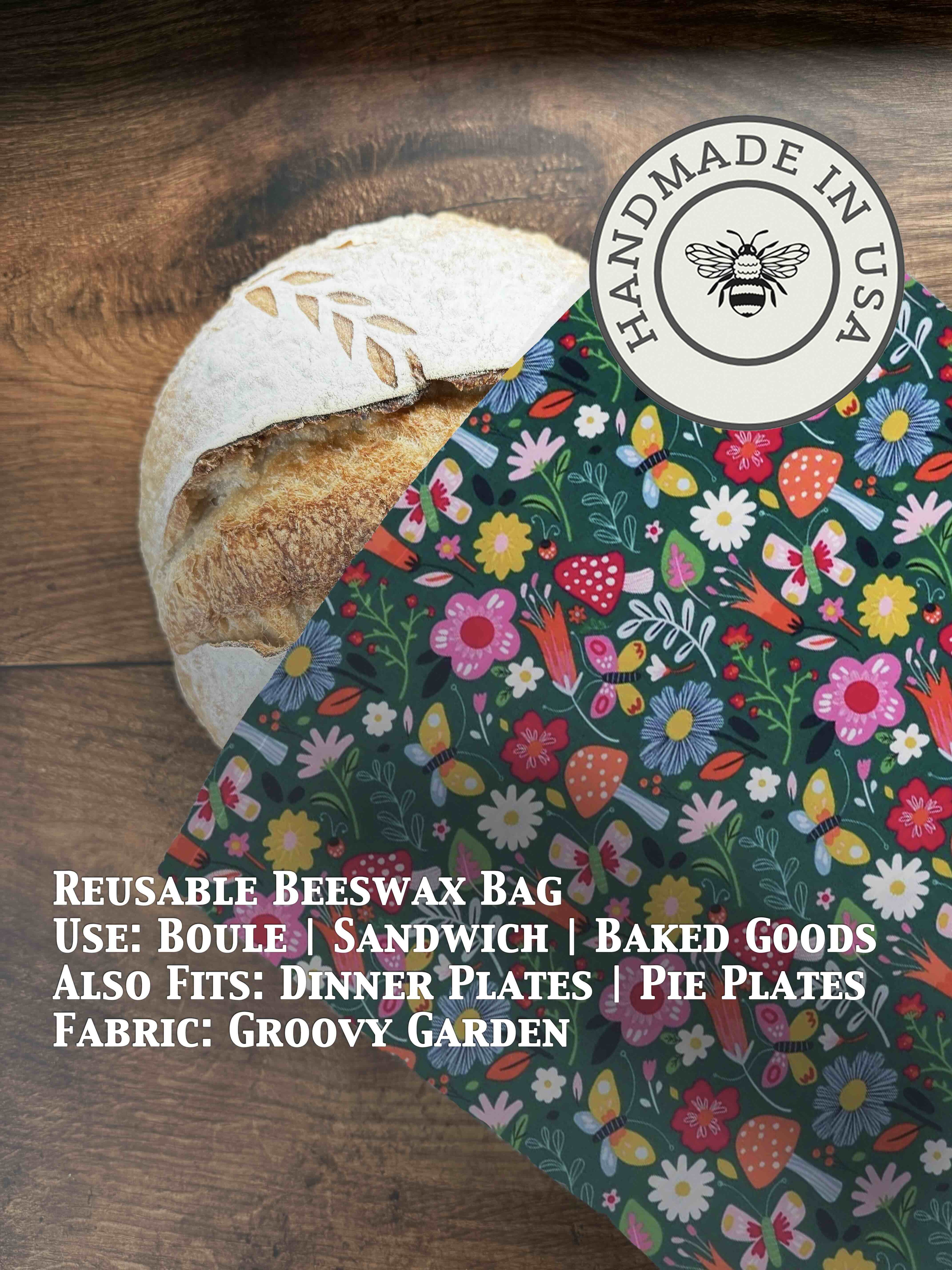 Beeswax Bread Bag | Reusable Cotton Food Storage Bag-zoom-31