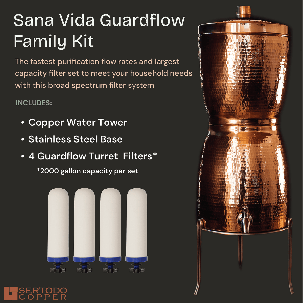 Sana Vida Fluoride Water Filtration Systems - Aware House - Sertodo -
