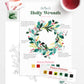 Pre-order! Holly Wreath Watercolor Painting Kit