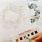 Pre-order! Holly Wreath Watercolor Painting Kit