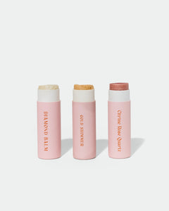 Highlighter Sticks | Gold, Diamond & Citrine Rose Quartz - Aware House