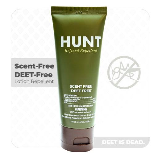HUNT Insect Repellent Lotion | Scent-Free, DEET-Free