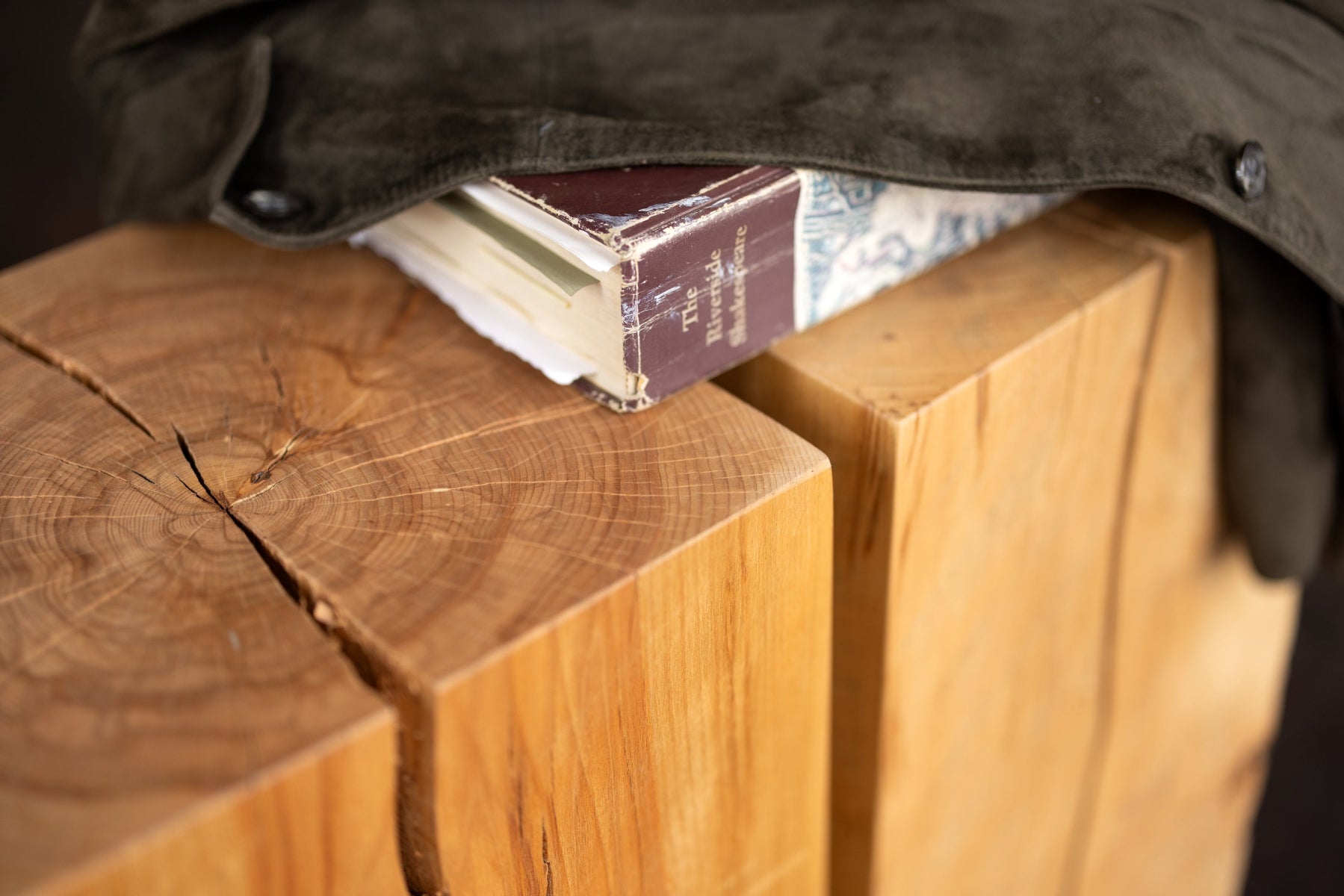 Hyo Table Wisdom | Beech Solid Wood Cube Side Table - Aware House