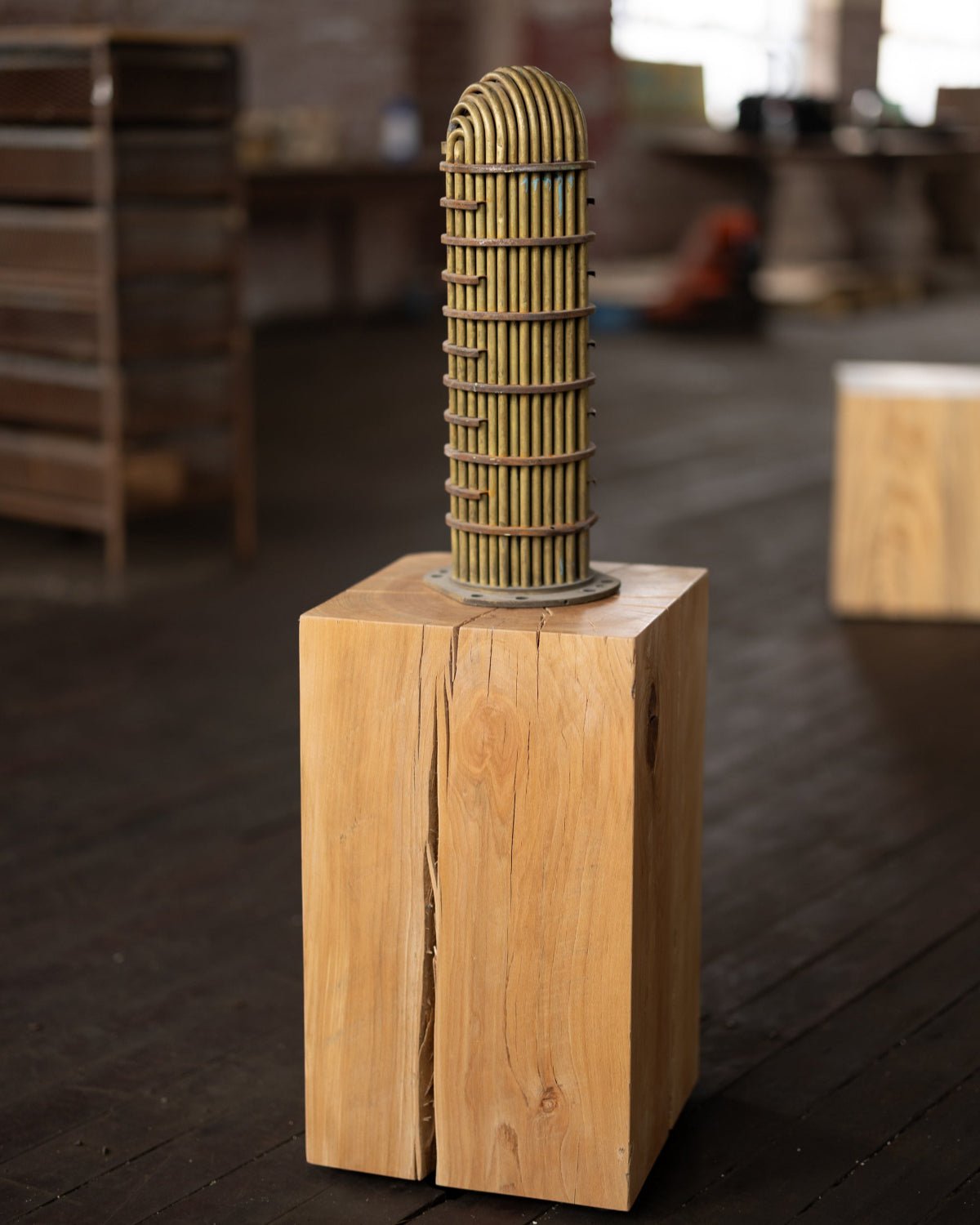 Hyo Table Wisdom | Beech Solid Wood Cube Side Table - Aware House