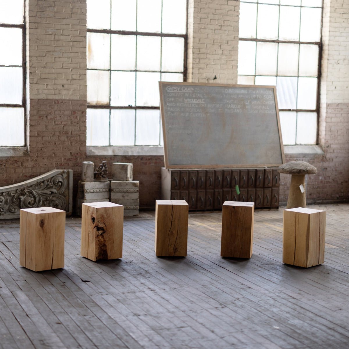 Hyo Table Wisdom | Beech Solid Wood Cube Side Table - Aware House