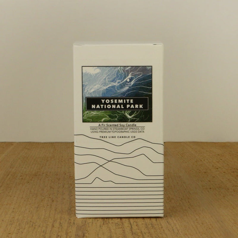 Yosemite National Park Candle | Fir Scented Soy Candle with 3D Half Dome-zoom-