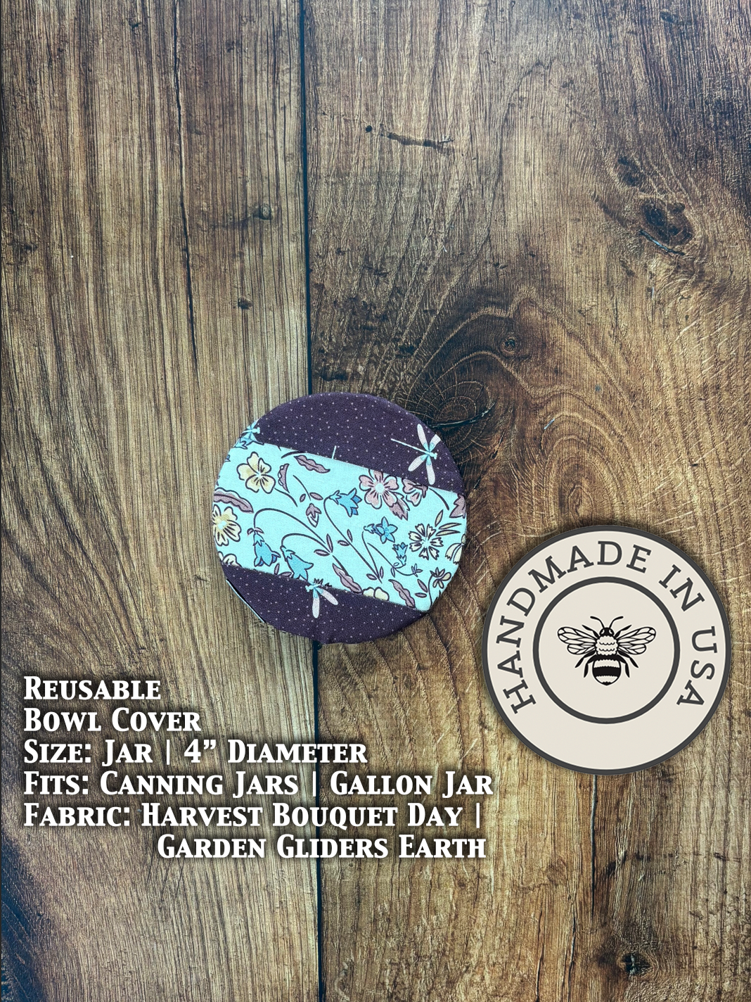 Reusable Cotton Jar & Bowl Covers | Eco-Friendly Kitchen Covers-24