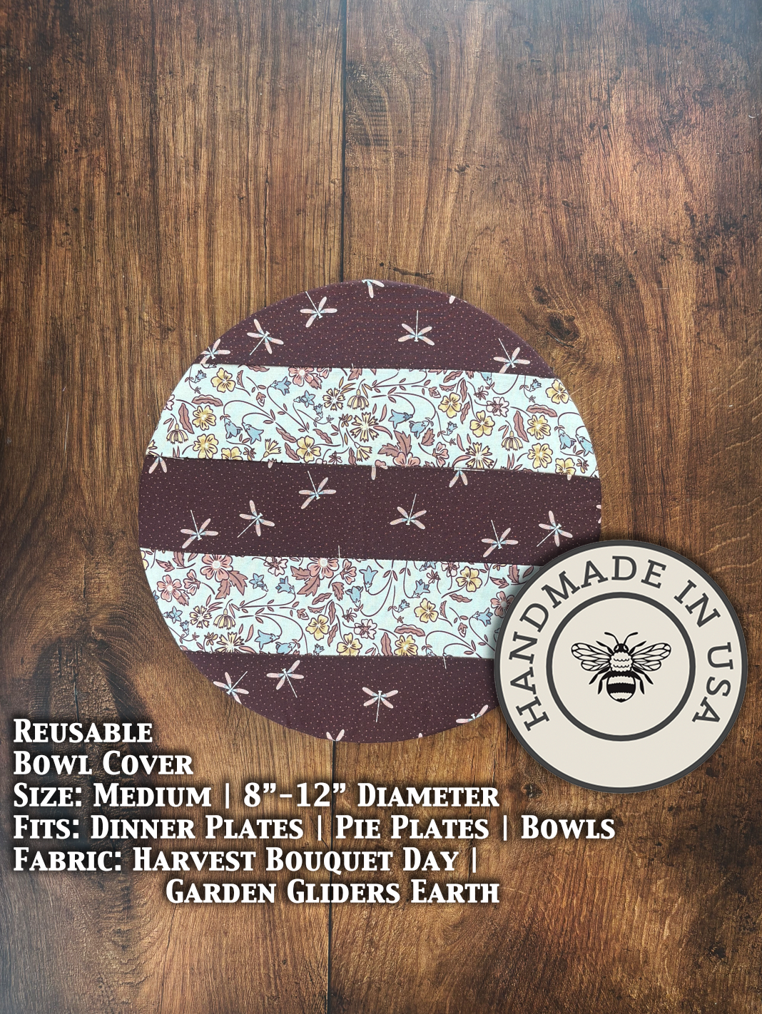 Medium Reusable Cotton Bowl & Banneton Cover | Eco-Friendly Kitchen Cover-zoom-30