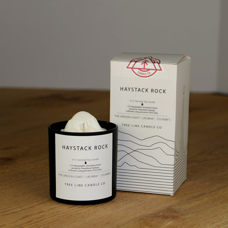 Haystack Rock Candle | 3D Oregon Coast Soy Candle-zoom-