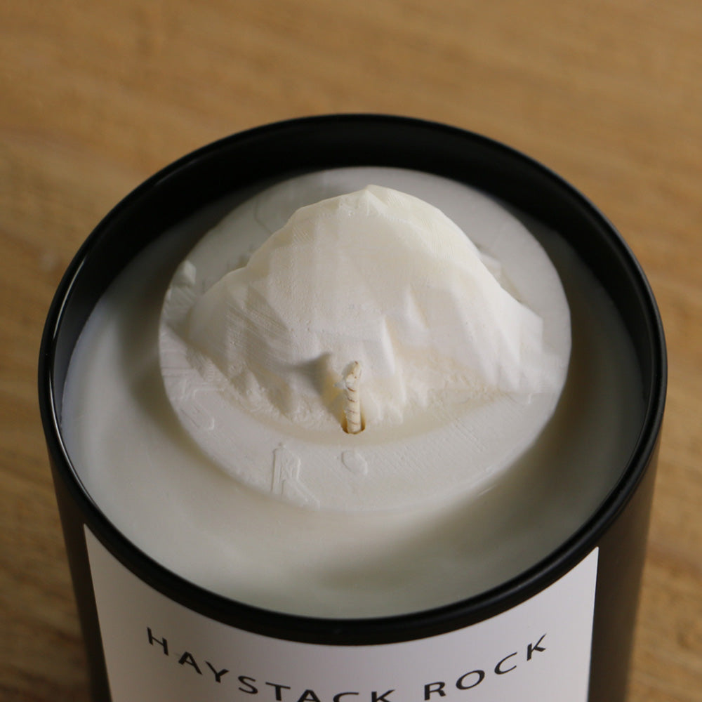 Haystack Rock Candle | 3D Oregon Coast Soy Candle-zoom-2