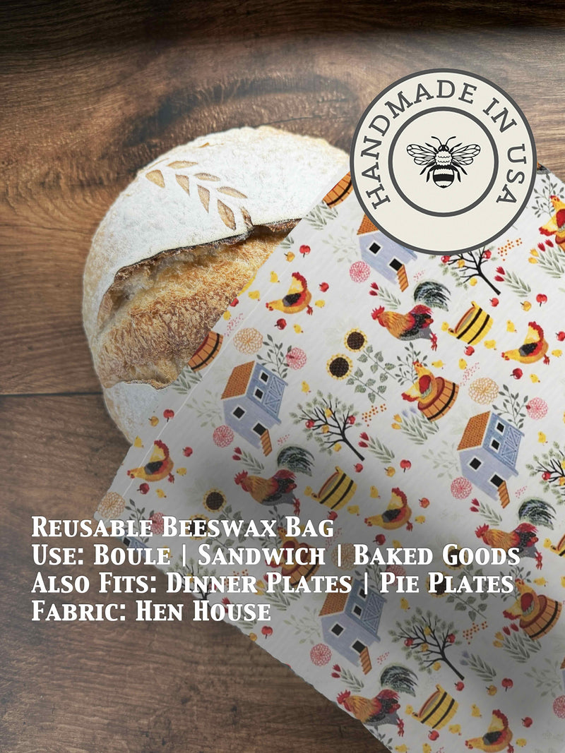 Beeswax Bread Bag | Reusable Cotton Food Storage Bag-zoom-
