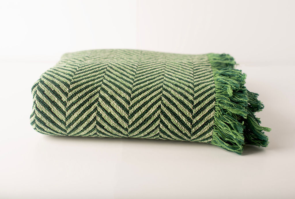 Henry — Verbena - Reversible Woven Blanket with Fringe-4