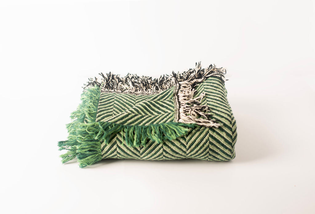 Henry — Verbena - Reversible Woven Blanket with Fringe-5