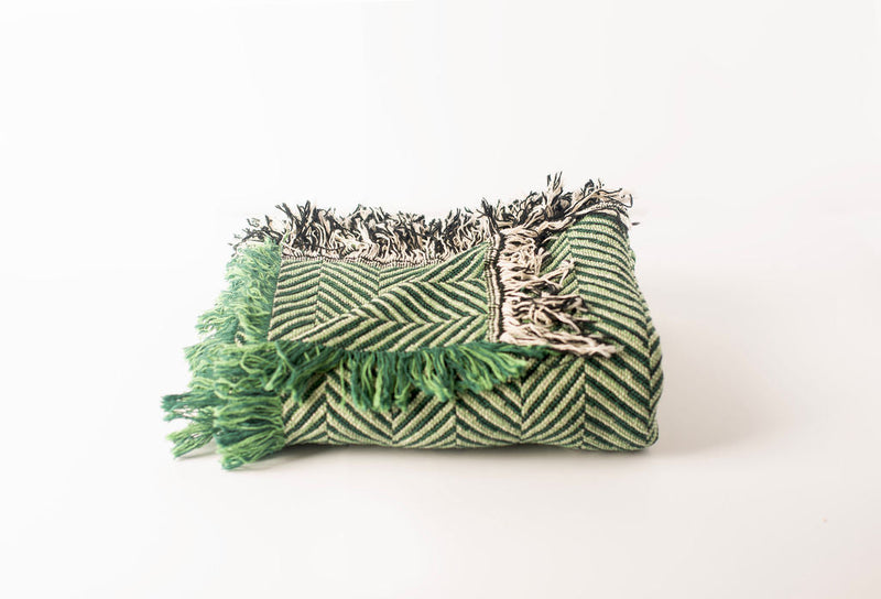 Henry — Verbena - Reversible Woven Blanket with Fringe-zoom-