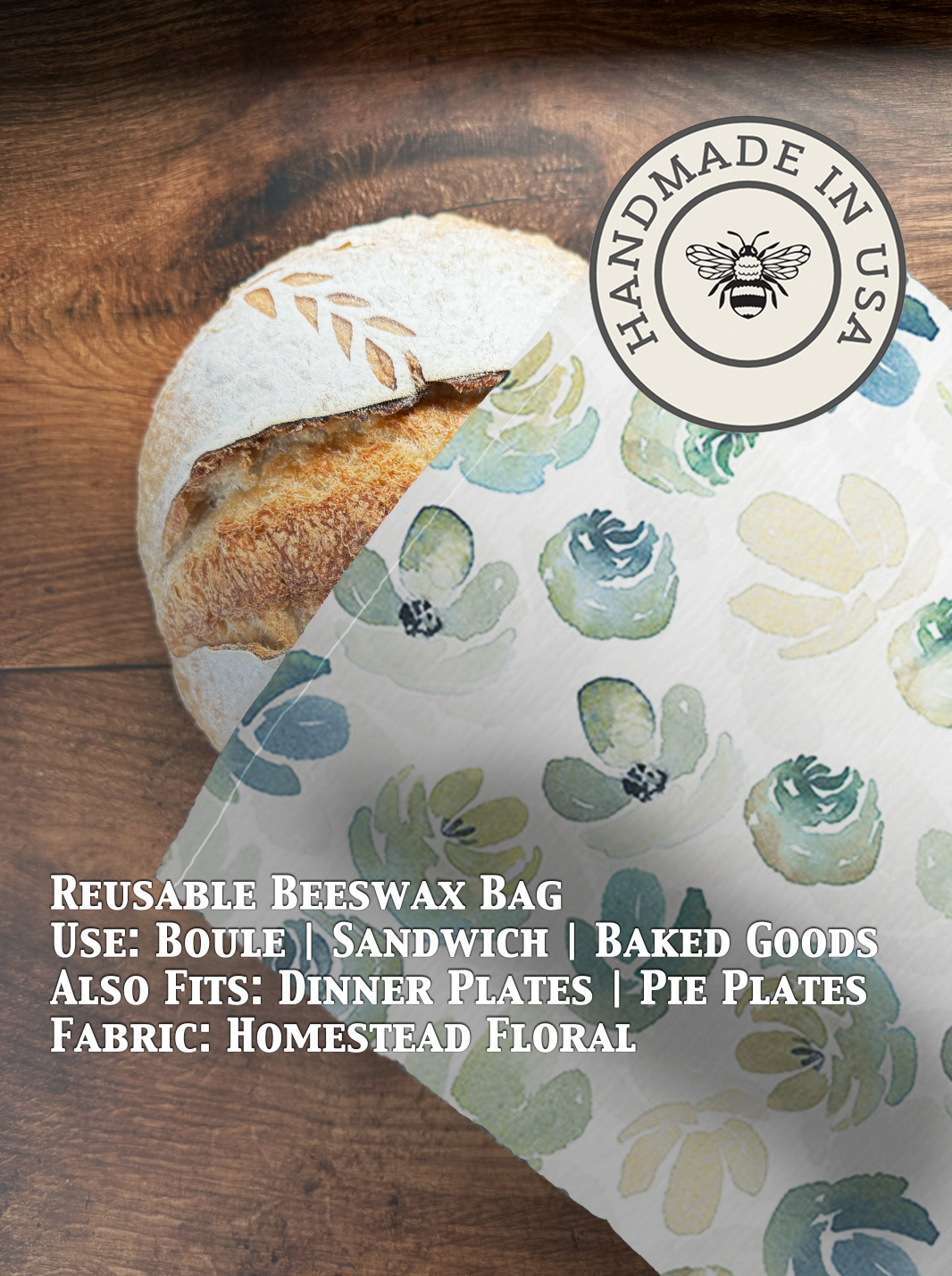 Beeswax Bread Bag | Reusable Cotton Food Storage Bag-51