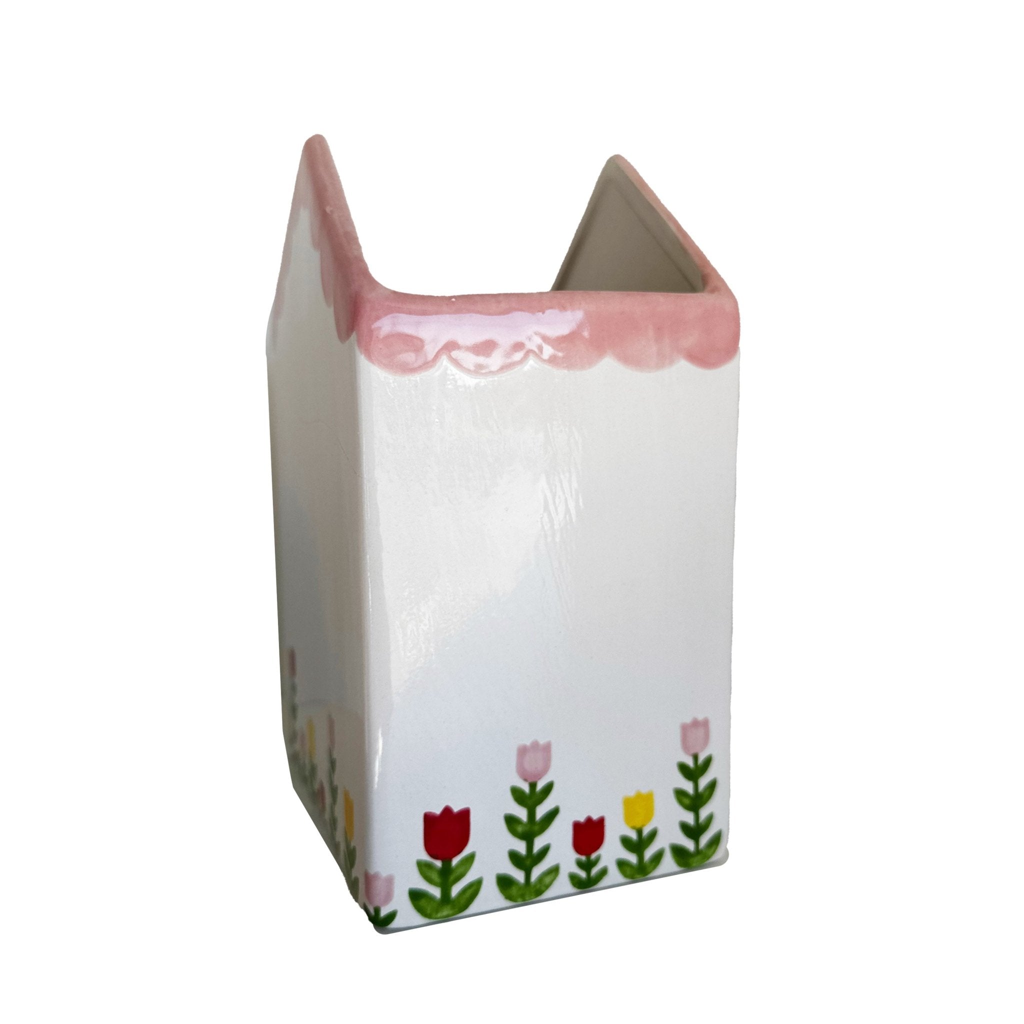 Tulip Fever Scalloped House Vase/Container - Aware House