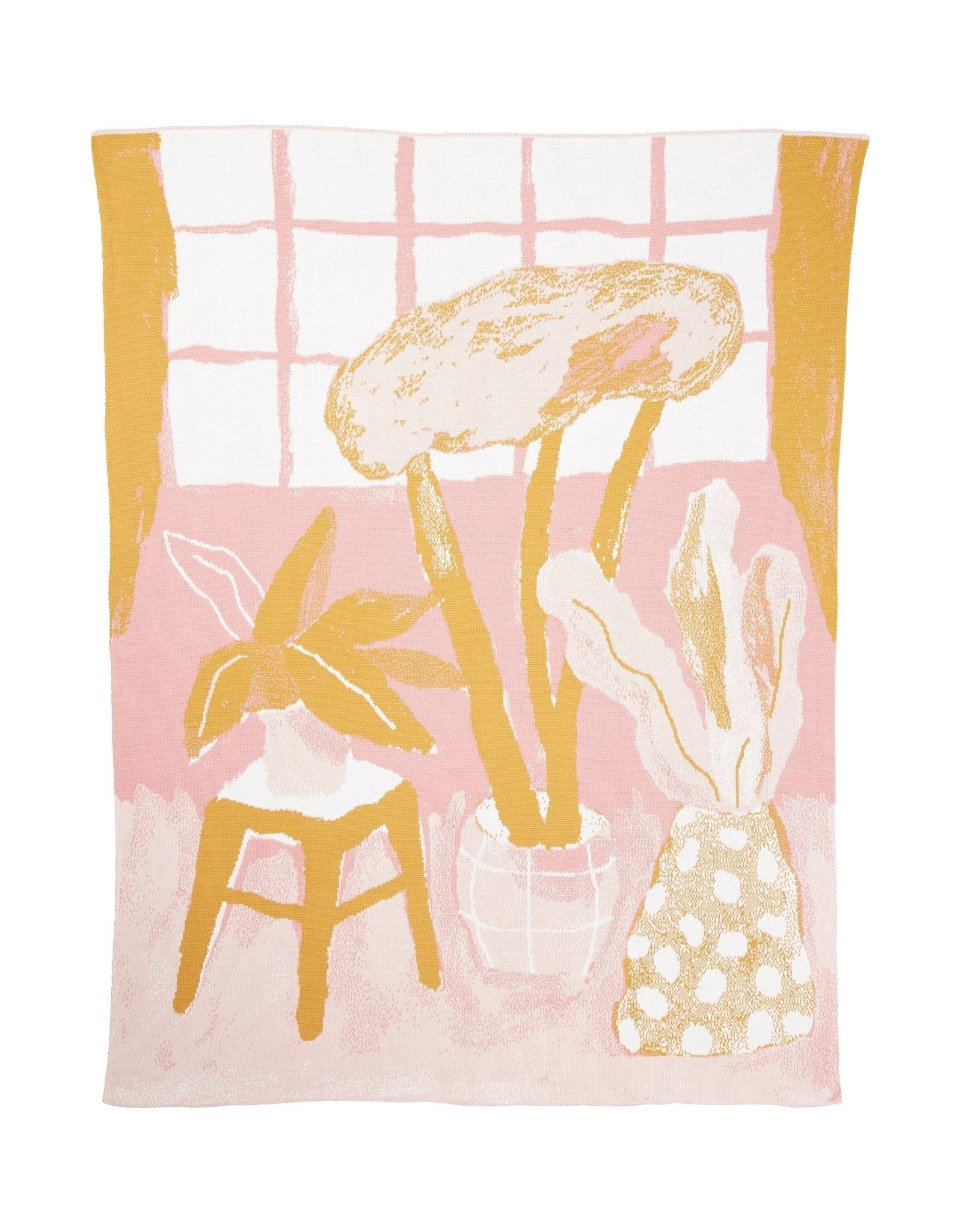 House Plants Throw Blanket-4
