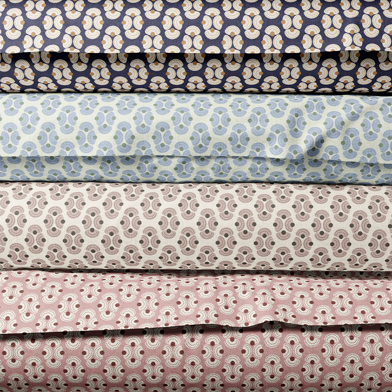 Navy Patterned Lampshade in ARMADA-zoom-