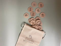 Wooden ABC & Number Discs | Alphabet Learning Set - Aware House