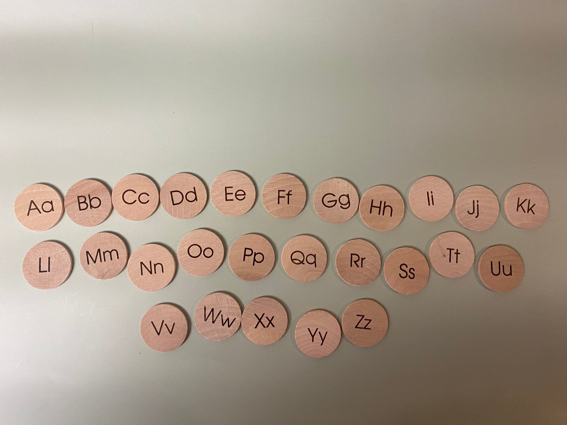 Wooden ABC & Number Discs | Alphabet Learning Set - Aware House